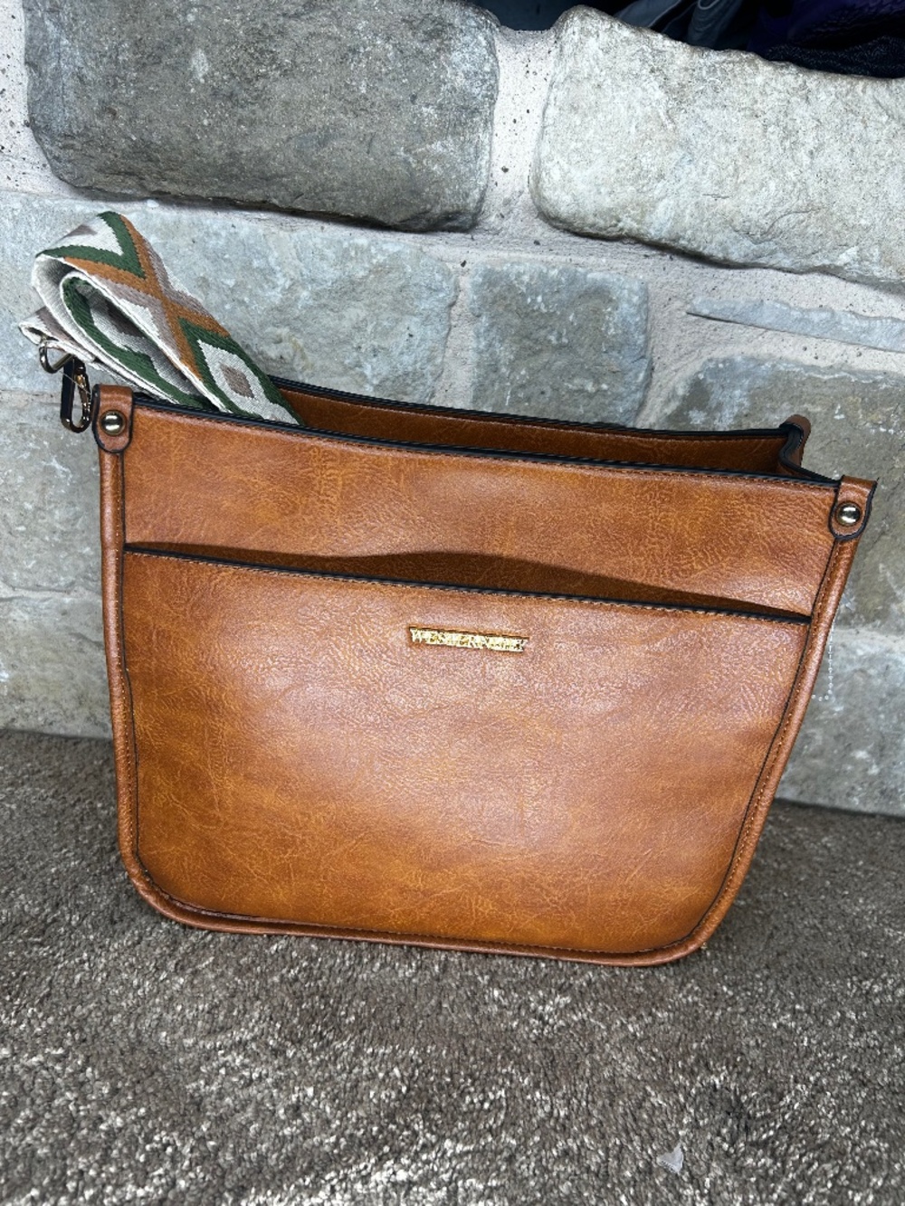 Brown Western Lily Purse